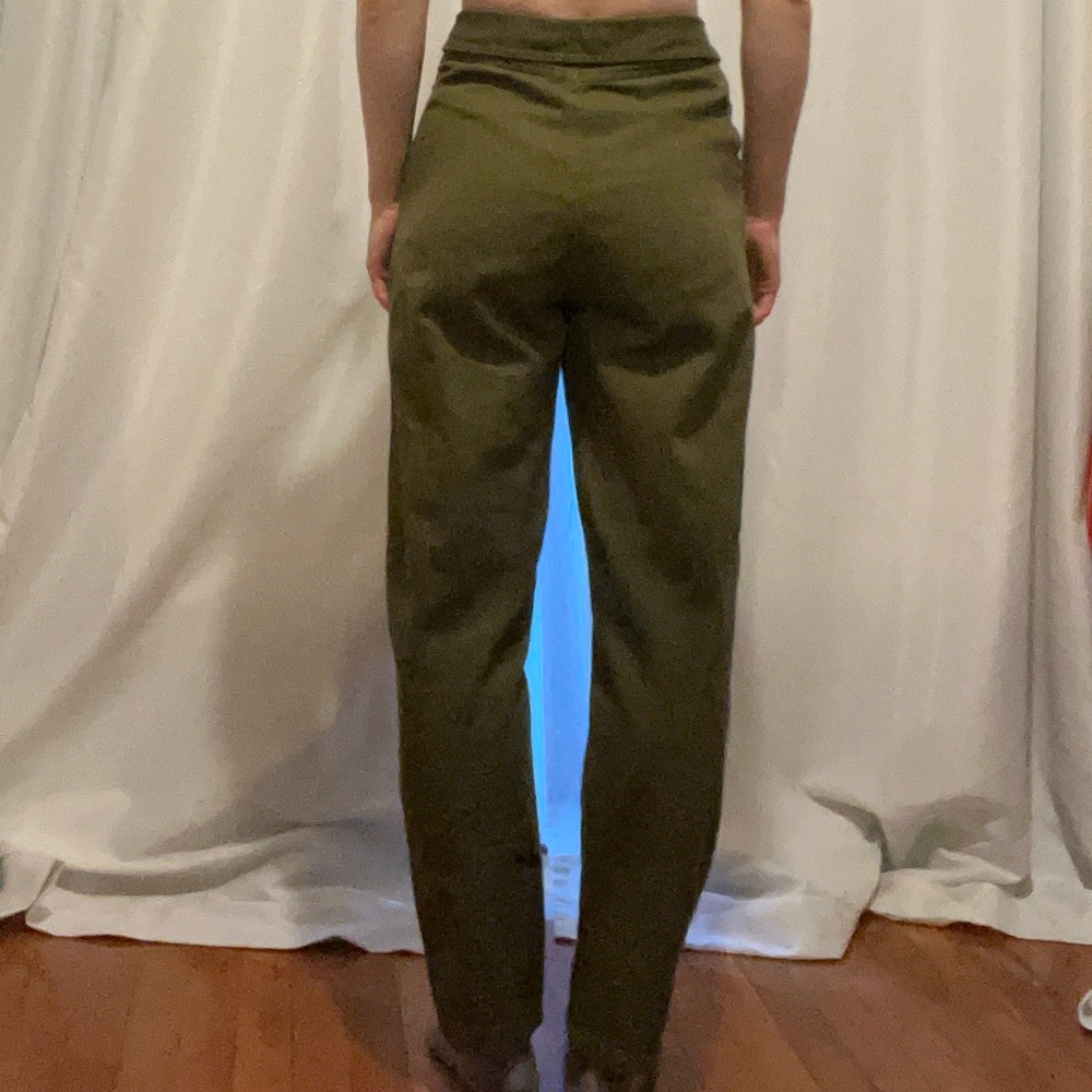 High Rise Cotton Trousers - Picture 4 of 15